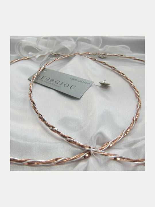 Georgiou Silver Plated Wedding Crowns