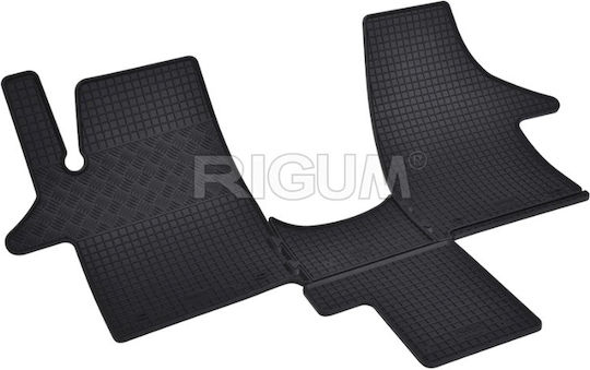 Rigum Set of Front and Rear Mats 4pcs for Volkswagen Transporter Ford Edge Black