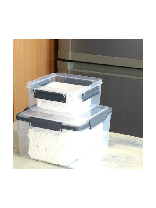 Viomes Microwave Plastic Lunch Box Gray 17.5x17.5cm