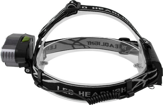 GloboStar Rechargeable Headlamp LED IP44 with Maximum Brightness 5000lm XML2-T6 Black