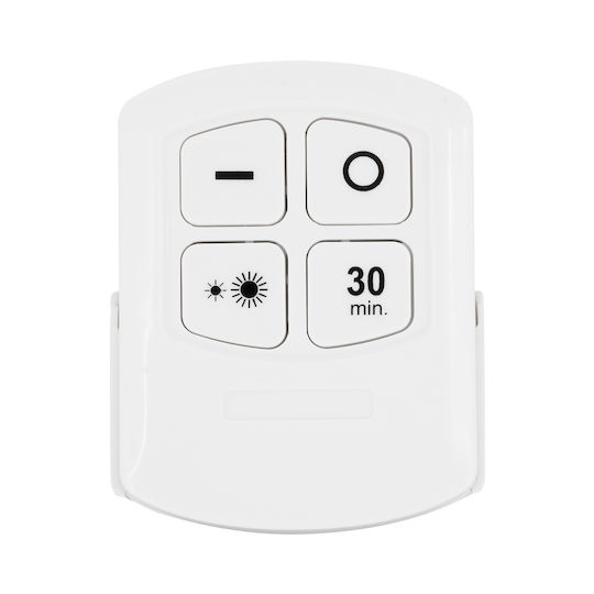 GloboStar Light Spot for Cabinets with Battery Powered, Remote Control and Mounting Sticker 1pcs