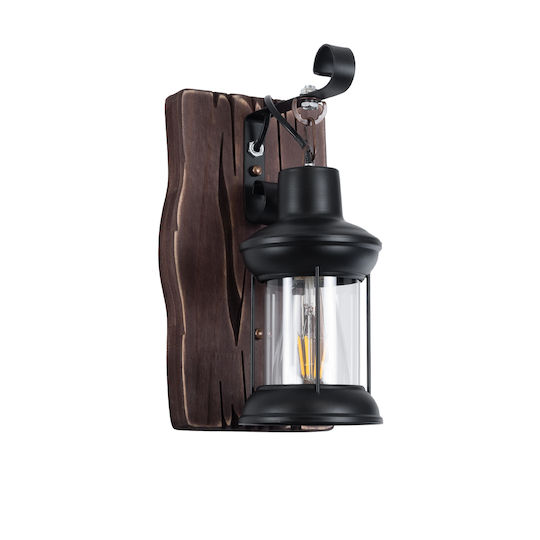 GloboStar Brasra Wall-Mounted Outdoor Lantern E27 IP20 15x20x30cm