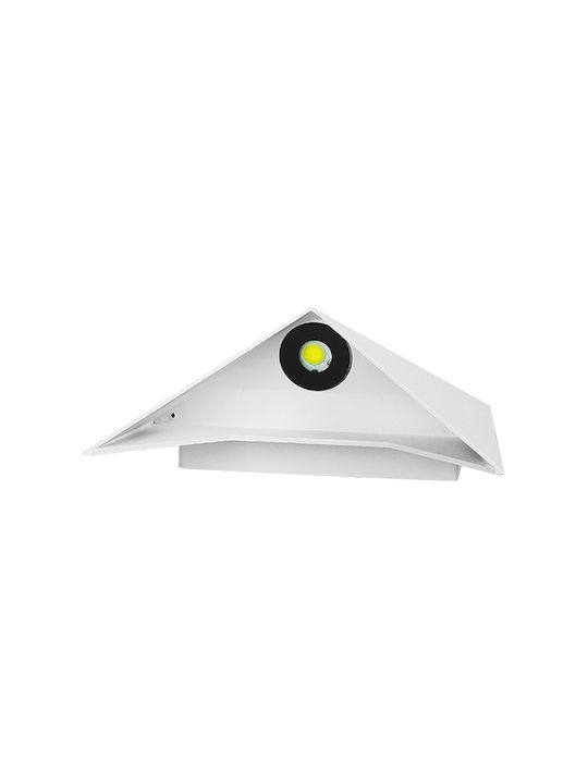 GloboStar Stealth Wandmontierte Außenbeleuchtung Deckenleuchte LED IP65 10W mit Kaltweißem Licht 17x7.5x17cm