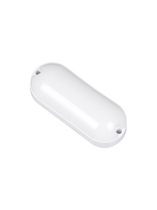 GloboStar Homie Επιτοίχια Εξωτερική Πλαφονιέρα LED IP65 11W με Θερμό Λευκό Φως 17x7x4.5εκ.
