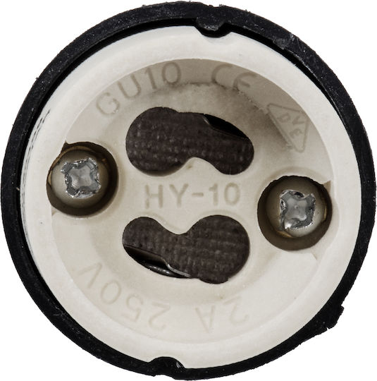 GloboStar Power Socket with Socket GU10 in White color Set 1pcs 60499