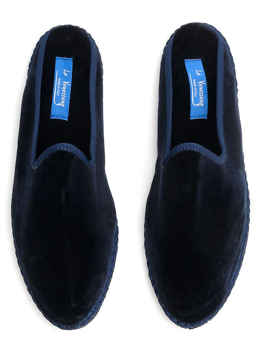 Flat Mules σε Navy Μπλε Χρώμα