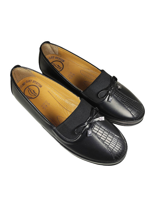 Γυναικεία Μοκασίνια σε Μαύρο Χρώμα