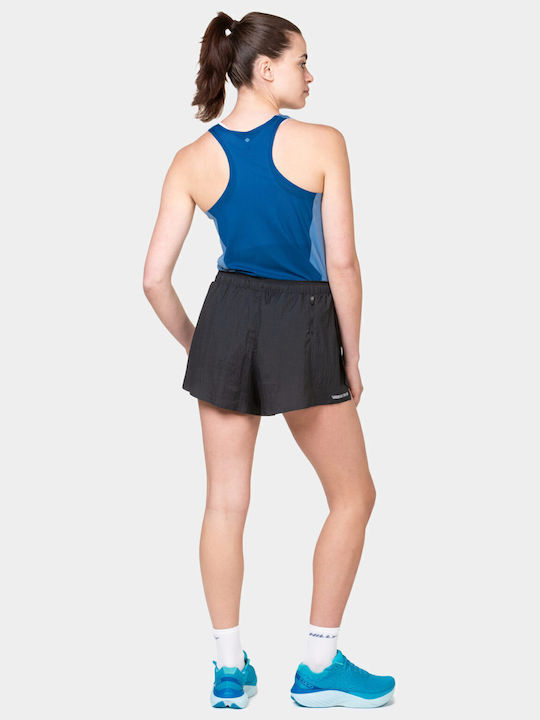 Women's Athletic Blouse Sleeveless with Sheerness Island/tidal Light Blue