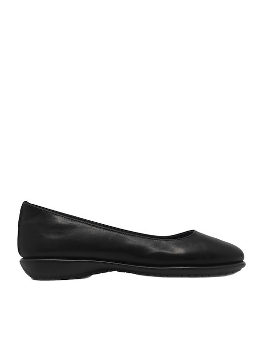 Leather Ballerinas Black