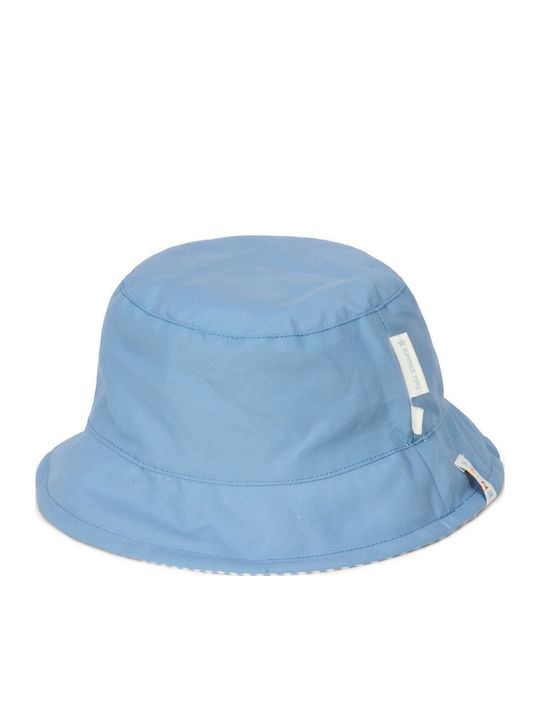 Little Dutch Kids' Bucket Fabric Sunscreen Hat Stripes Ocean Blue