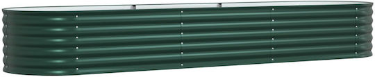 vidaXL Pot Metallic Green 320x80x44cm.
