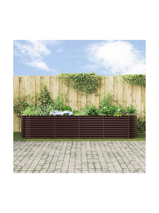 vidaXL Pot Metallic Brown 400x80x81cm.