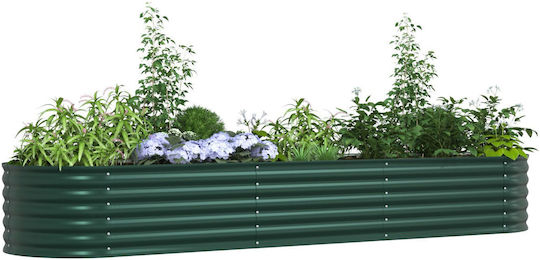 vidaXL Pot Metallic Green 320x80x44cm.
