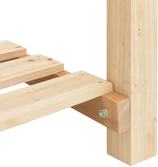 vidaXL Саксия Дърво 203x53x76см.