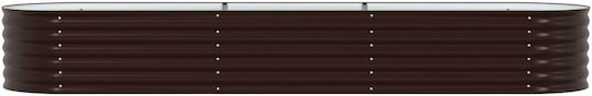 vidaXL Pot Metallic Brown 320x80x44cm.