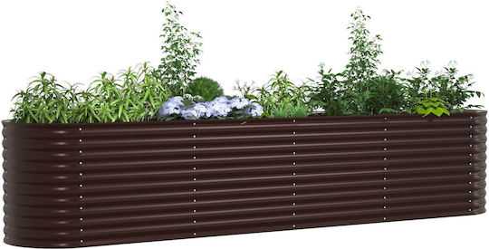 vidaXL Topf Metallisch Brown 400x80x81cm.