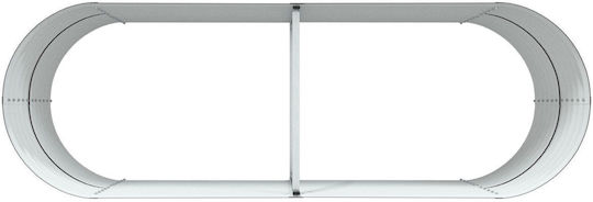 vidaXL Pot Metallic Brown 240x80x81cm.