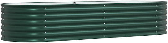 vidaXL Pot Metallic Green 240x80x44cm.