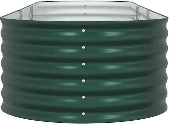 vidaXL Pot Metallic Green 320x80x44cm.