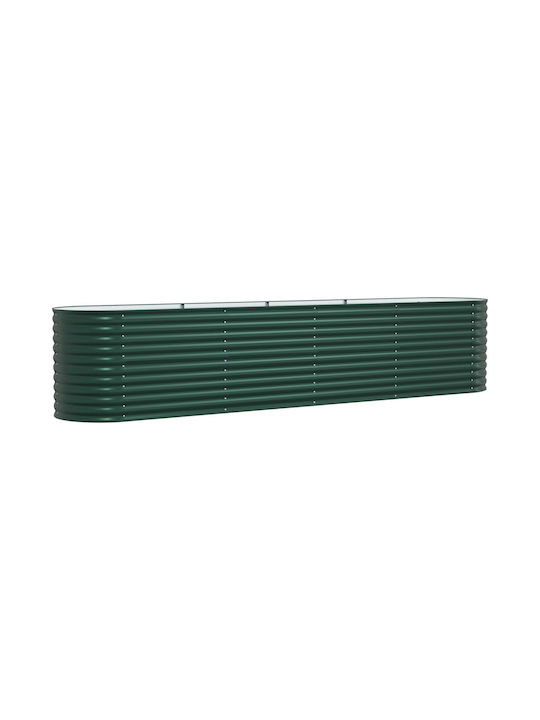 vidaXL Pot Metallic Green 400x80x81cm.
