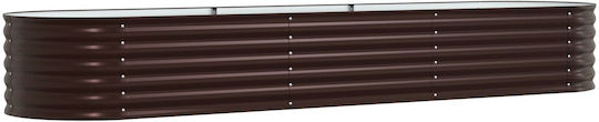 vidaXL Pot Metallic Brown 320x80x44cm.