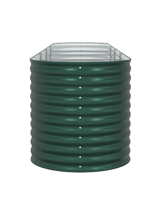 vidaXL Pot Metallic Green 400x80x81cm.