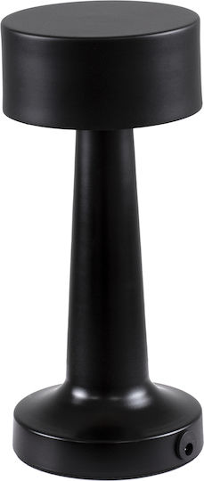 GloboStar Bella Plastic Table Lamp LED with Black Shade and Base
