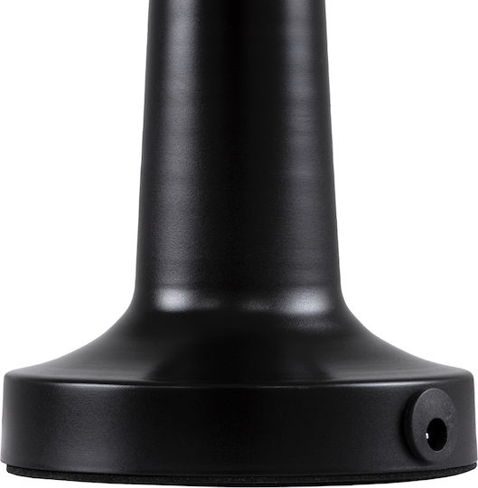 GloboStar Bella Plastic Table Lamp LED with Black Shade and Base