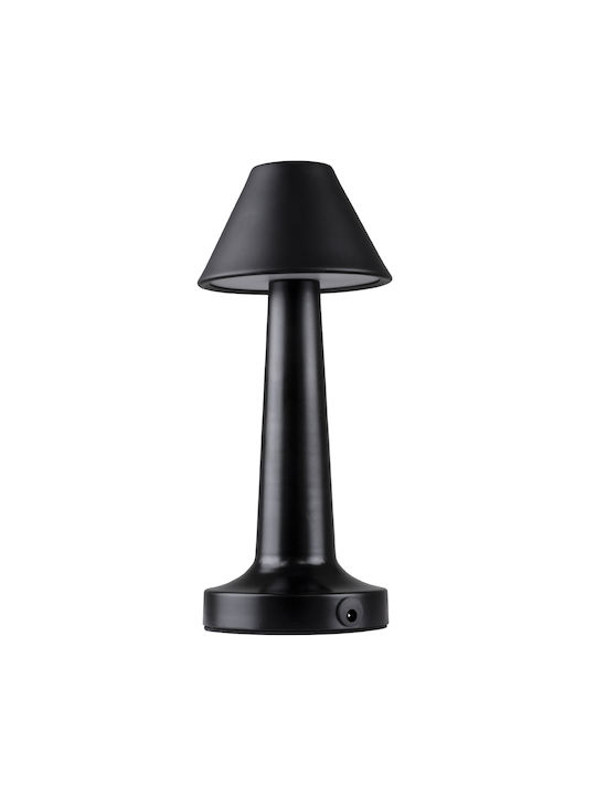 GloboStar Molly Metal Table Lamp for Socket GU10 with Black Shade and Base