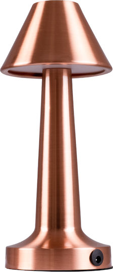 GloboStar Molly Metal Table Lamp LED with Copper Shade and Base