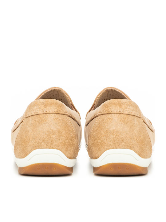 Ermioni Women's Moccasins in Beige Color