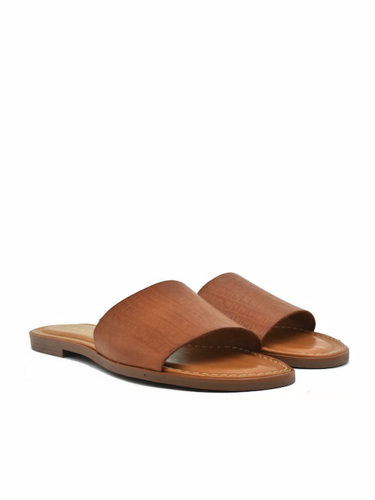 Sandale Casual Damă Din Piele Tabac