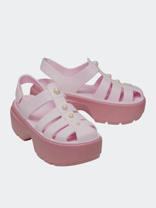 Stomp Fisherman Women's Flat Sandals in Pink Color