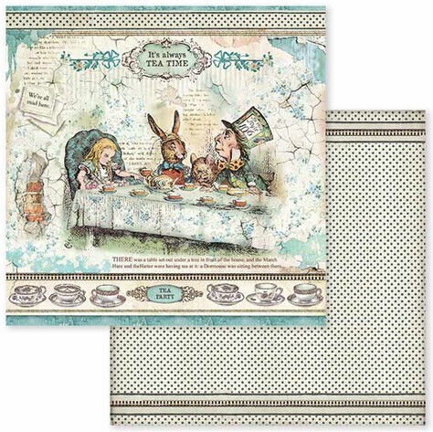 Hârtie pentru scrapbooking 10 buc Stamperia Alice