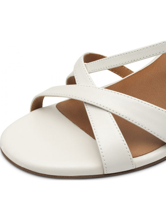 Leather Sandals White