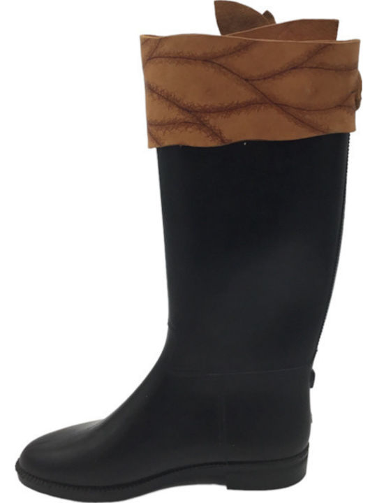 Damen Gummistiefel Schwarz