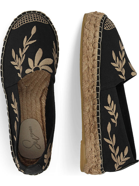 Women's Fabric Espadrilles Black