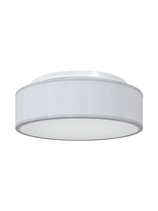 vidaXL Lighting fixtures Ceiling Mount Light 38cm Gray with Socket E27