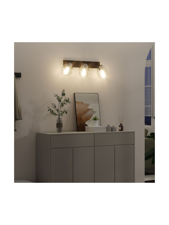 vidaXL Lighting fixtures Ceiling Mount Light 54cm Gray with Socket E27