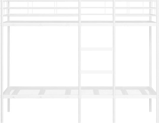 Kinderbett Koje Einzeln Weiß für Matratze 80x200cm
