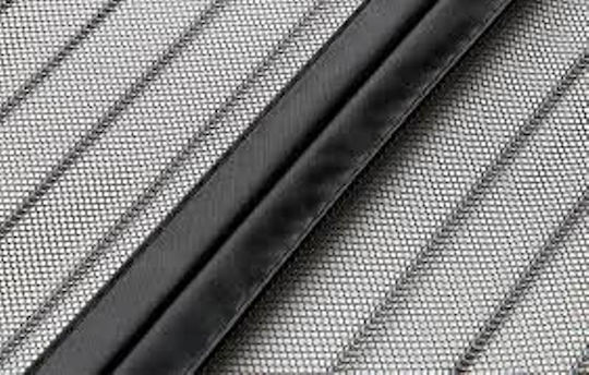 Moskitonetz Tür mit Klebeband mit Magnetverschluss aus Polyester Weiß 230x120cm