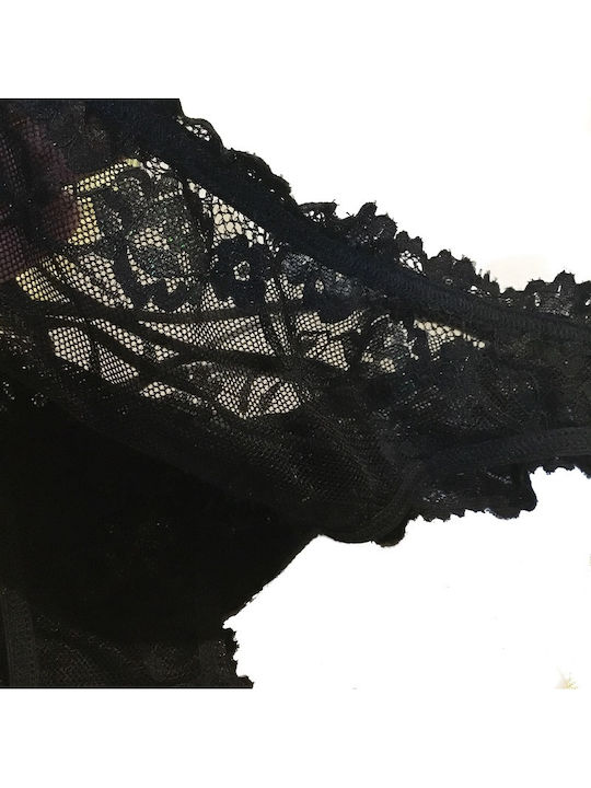Women's Slip with Lace Bordeaux