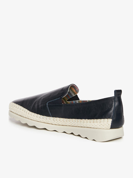 Дамски Slip-On Кожени Тъмносини