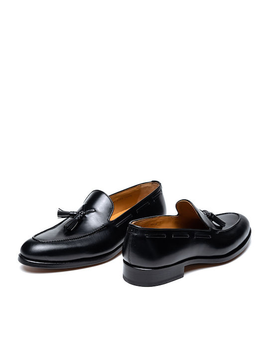 Leder Herren Mokassins in Schwarz Farbe