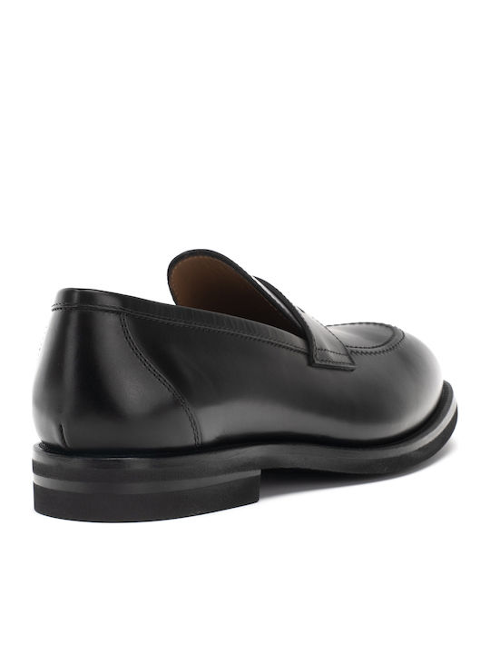 Δερμάτινα Ανδρικά Loafers σε Μαύρο Χρώμα