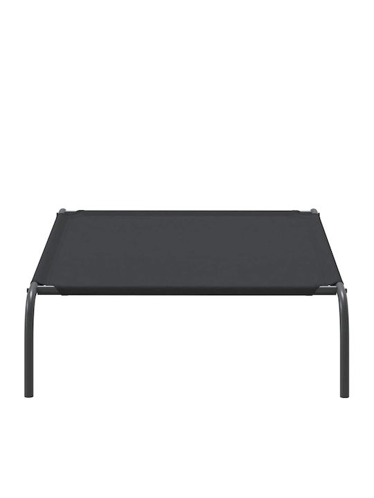 Vidaxl Ανυψωμένο Κρεβάτι Σκύλου Μαύρο 110x65x20 Cm Ύφασμα Οξφόρδης Μαύρο