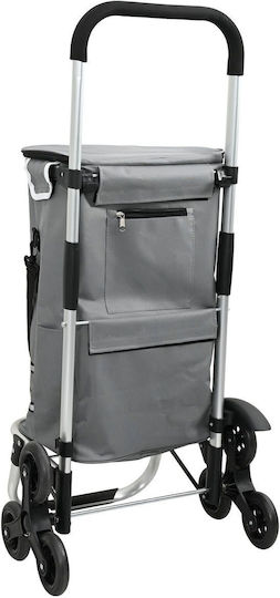 Stoff Einkaufswagen Klappbar Gray 47x39x101cm