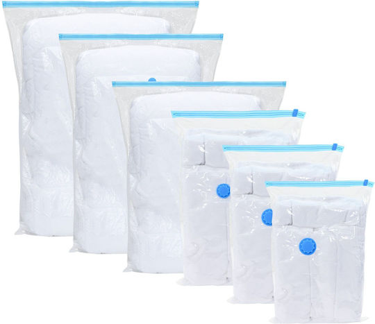 vidaXL Plastic Storage Bag For Clothes Airtight 130x100x1.6cm 10pcs