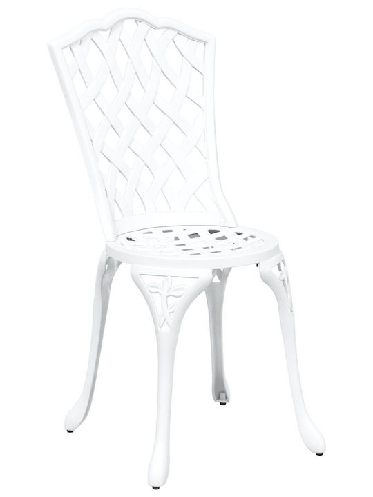 Dining Set for Small Outdoor Spaces 3 Pieces White