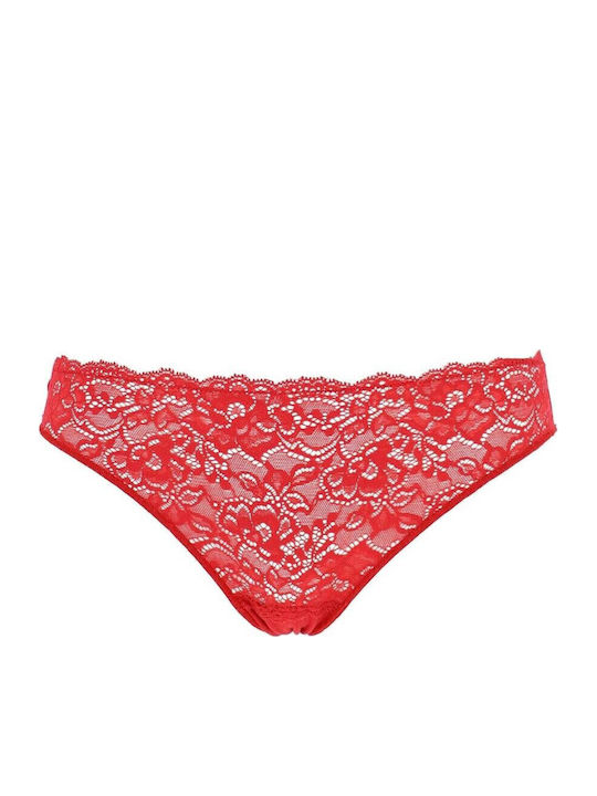Damen Brasilien mit Spitze Rot